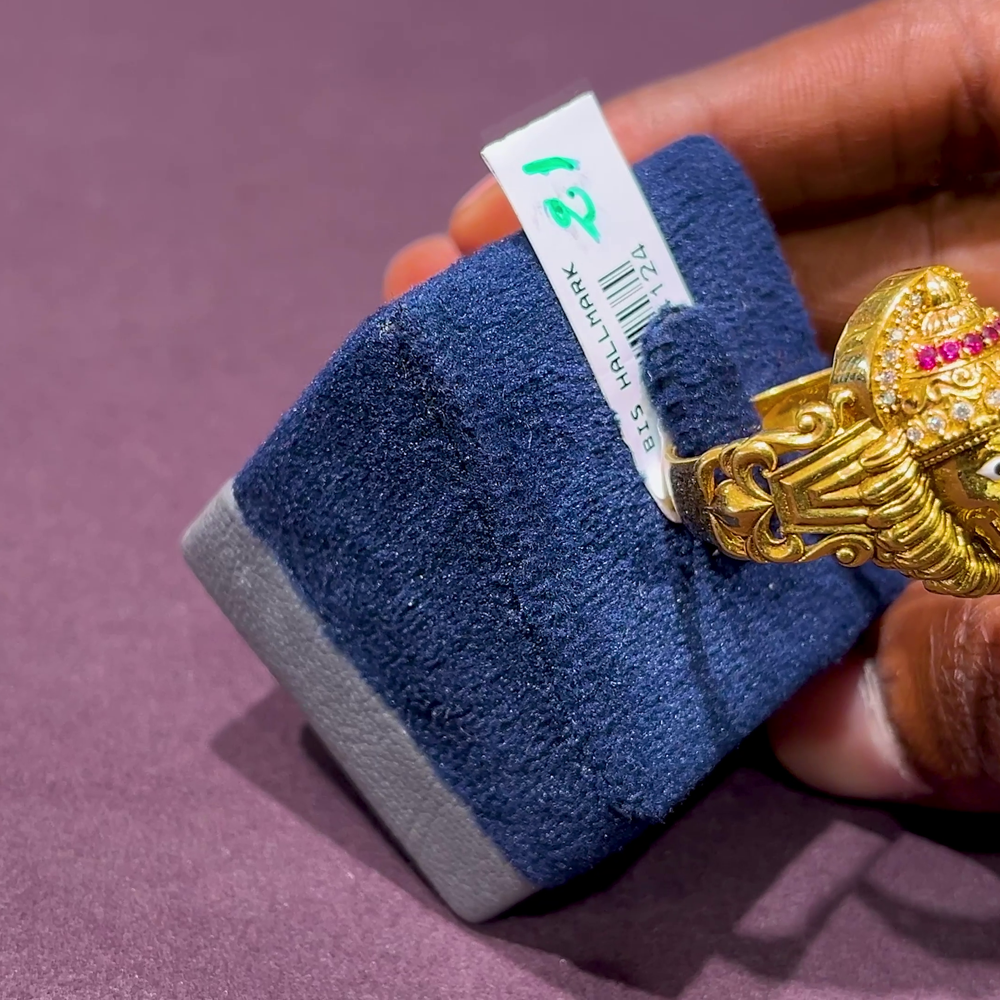 CMR 9.575gms Ring 22K Yellow Gold