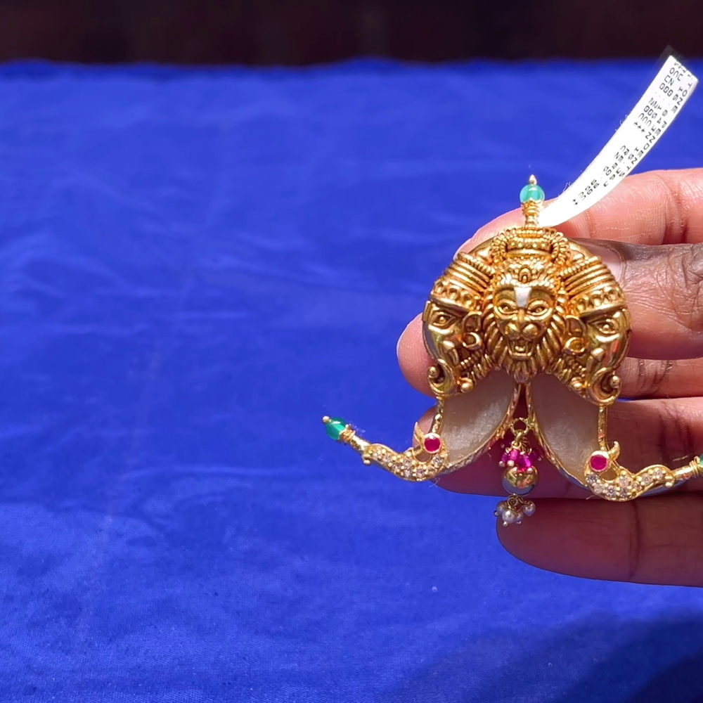 CMR 15.363gms Pendent 22K Nakshi