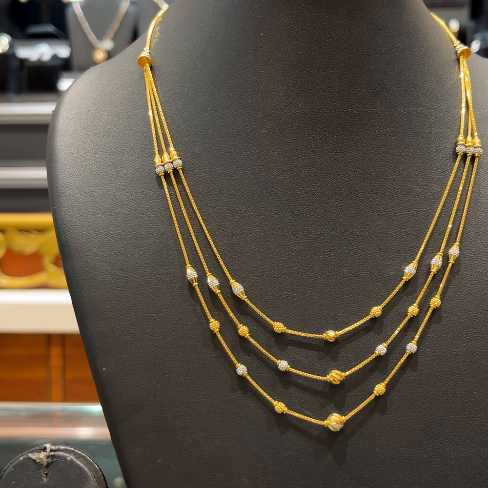 RS BROTHERS 14.06gms CHAINS 22K Yellow Gold