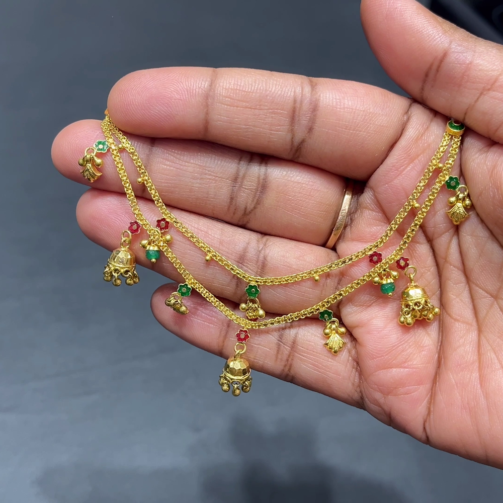 RS BROTHERS 14.867gms Chempasaralu 22K Yellow Gold