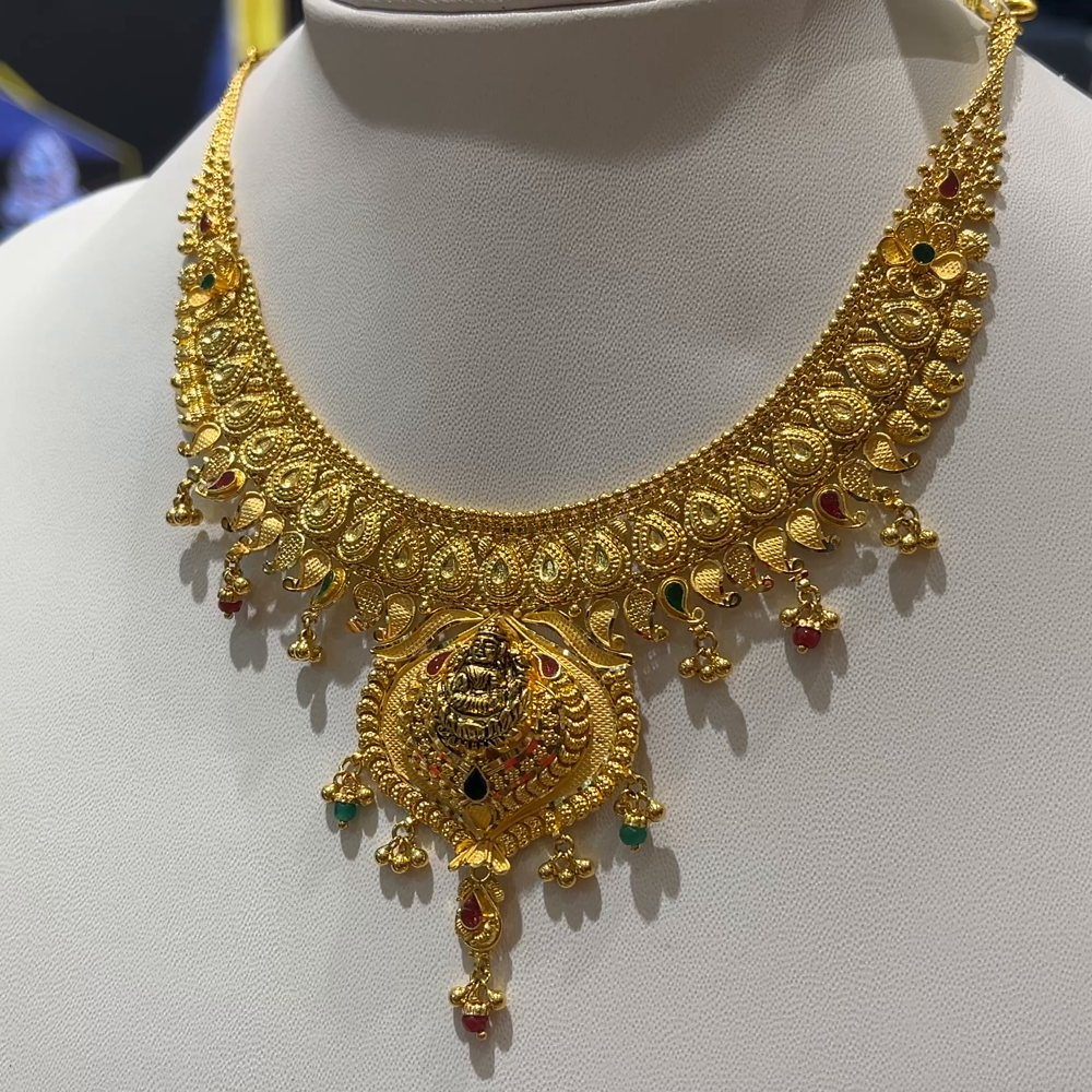 RS BROTHERS 24.025gms NECKLACE 22K Yellow Gold