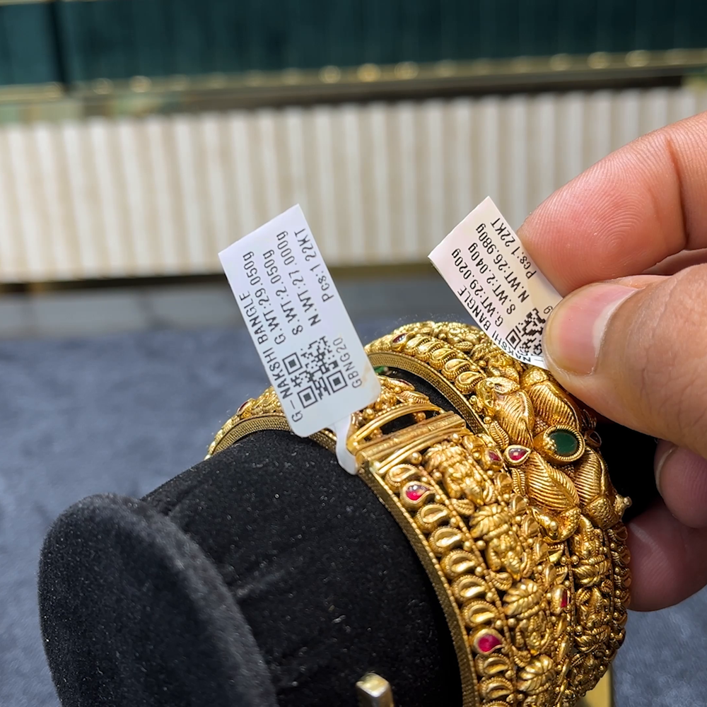 Kriya Jewellers 26.98gms BANGLES 22K Yellow Gold