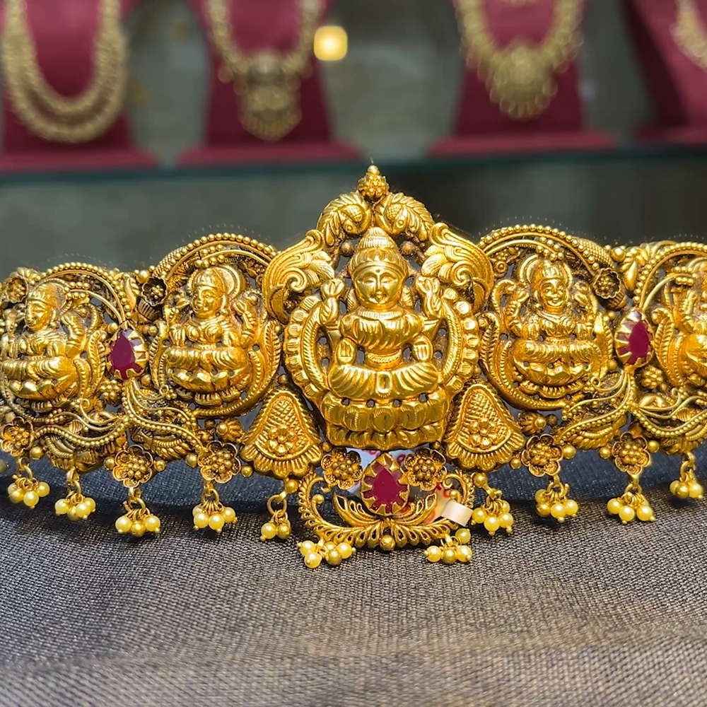 Gold Waist Belt Gram Gold Vaddanam Cost CMR VADDANAM 22K Yellow