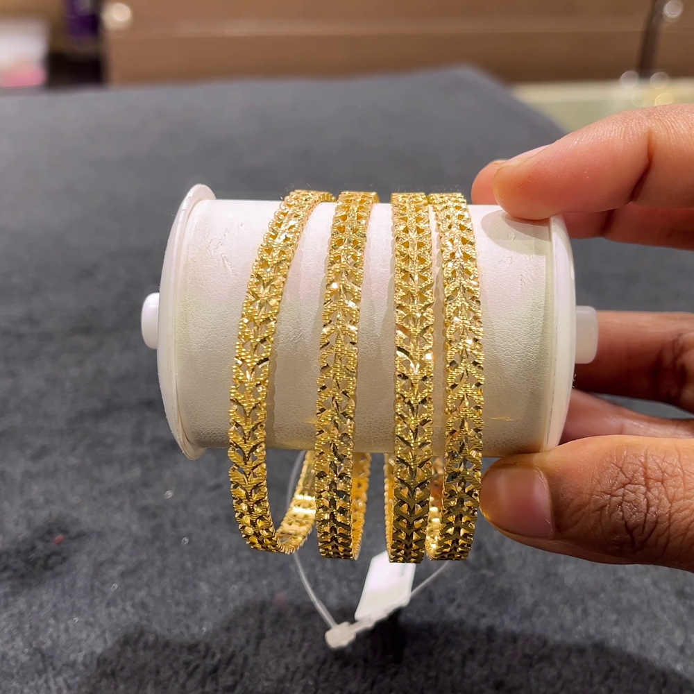 CHANDANA Brothers 60.53gms BANGLES 22K Yellow Gold
