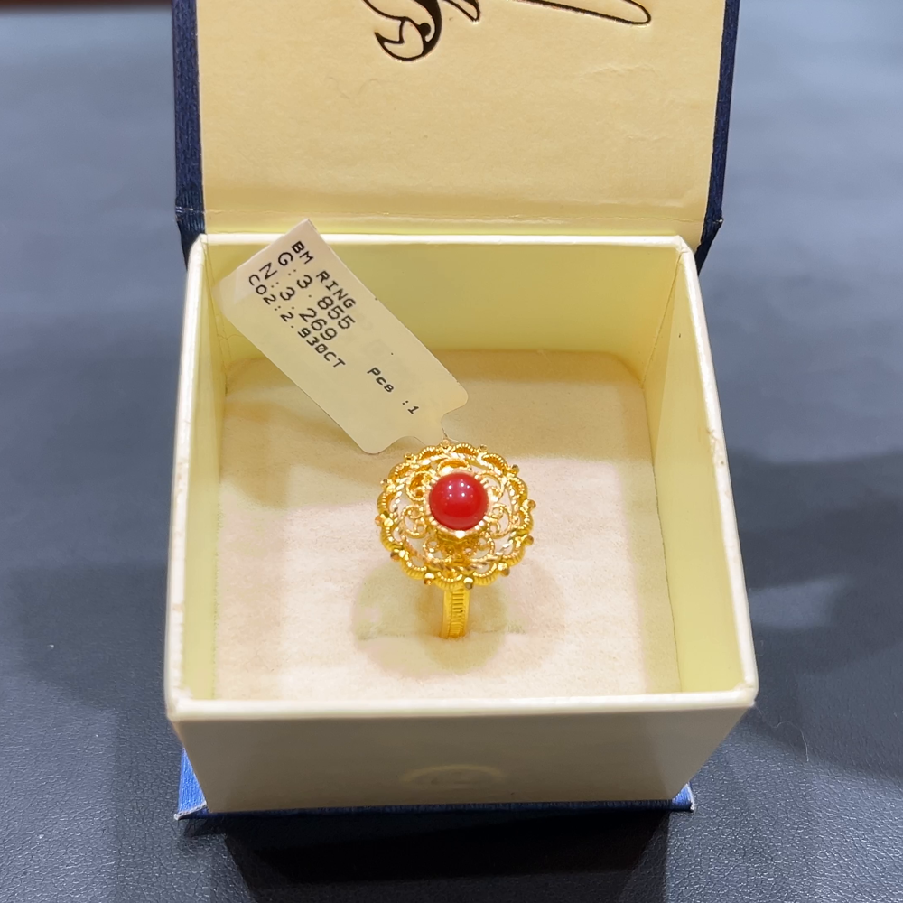 SOUTH INDIA 3.269gms Ring 22K Yellow Gold