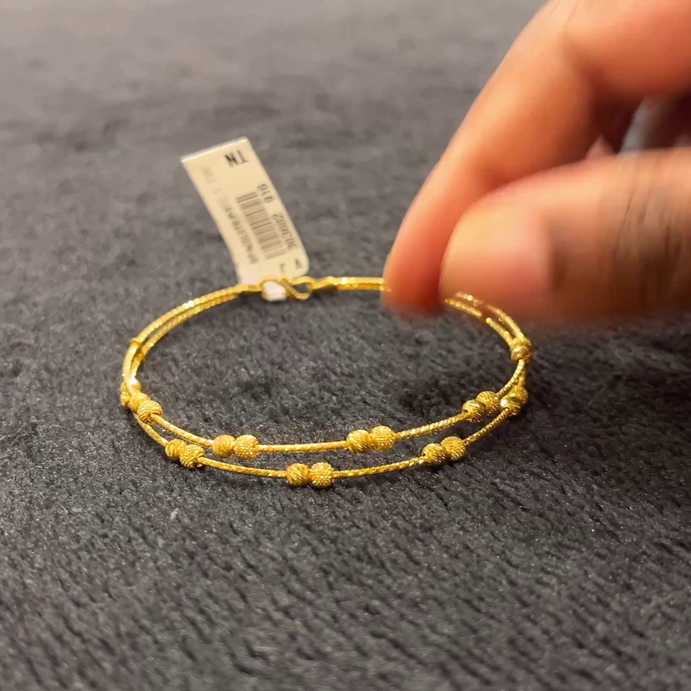 CHANDANA Brothers 7.28gms BANGLES 22K Yellow Gold