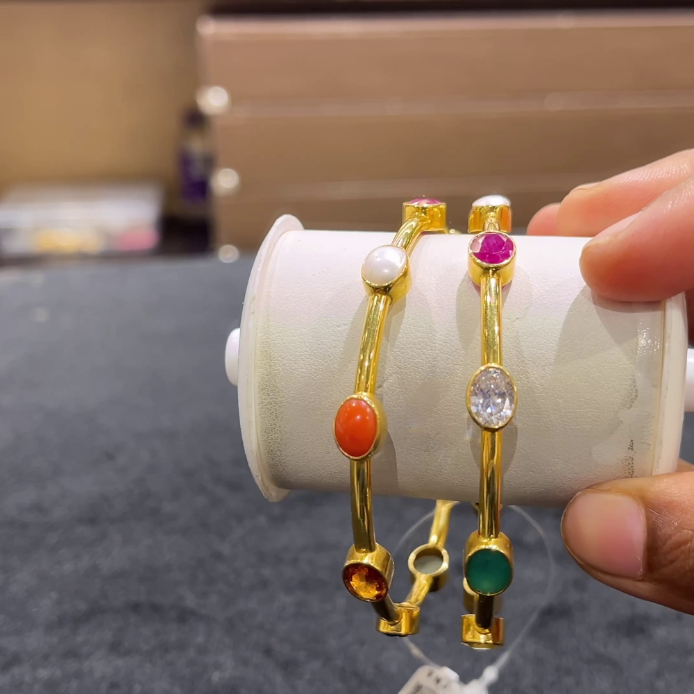 CHANDANA Brothers 24.09gms BANGLES 22K Yellow Gold