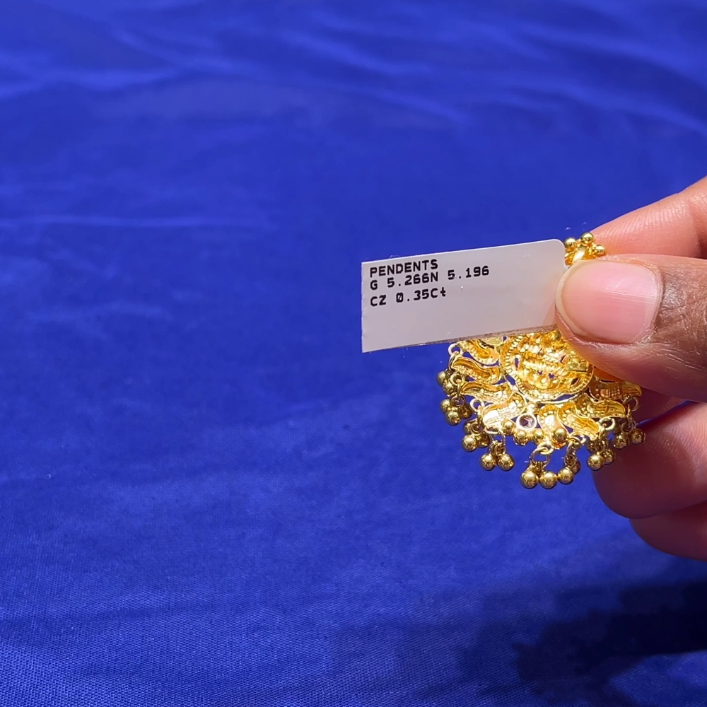 CMR 5.196gms Pendent 22K Nakshi