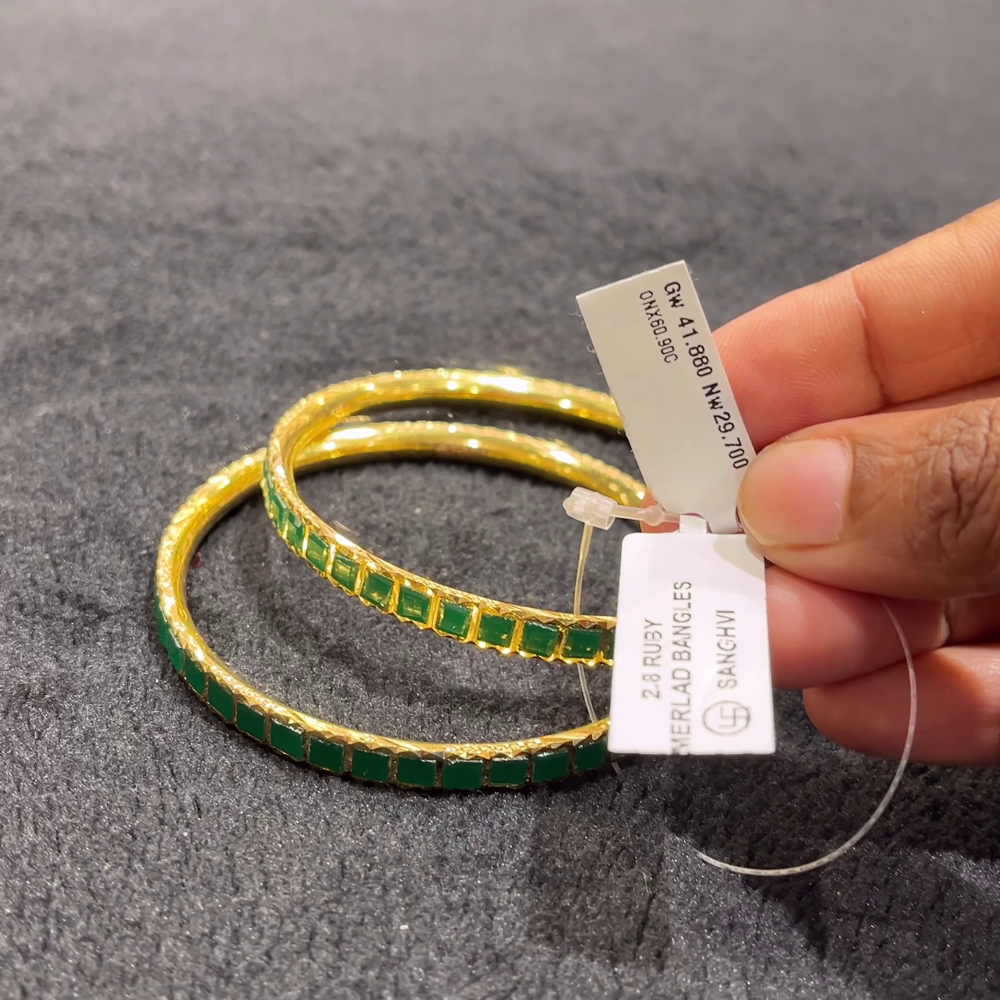 CHANDANA Brothers 29.7gms BANGLES 22K Yellow Gold