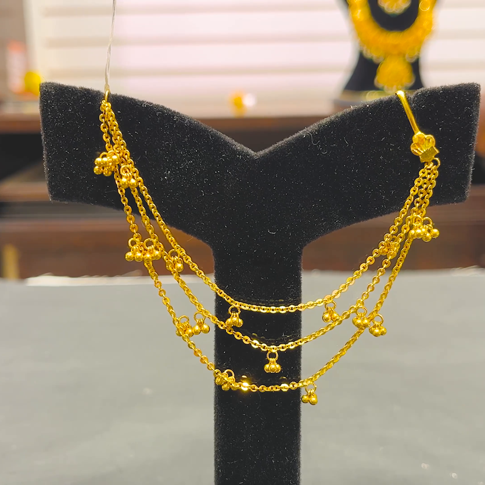 SOUTH INDIA 9.35gms Chempasaralu 22K Yellow Gold