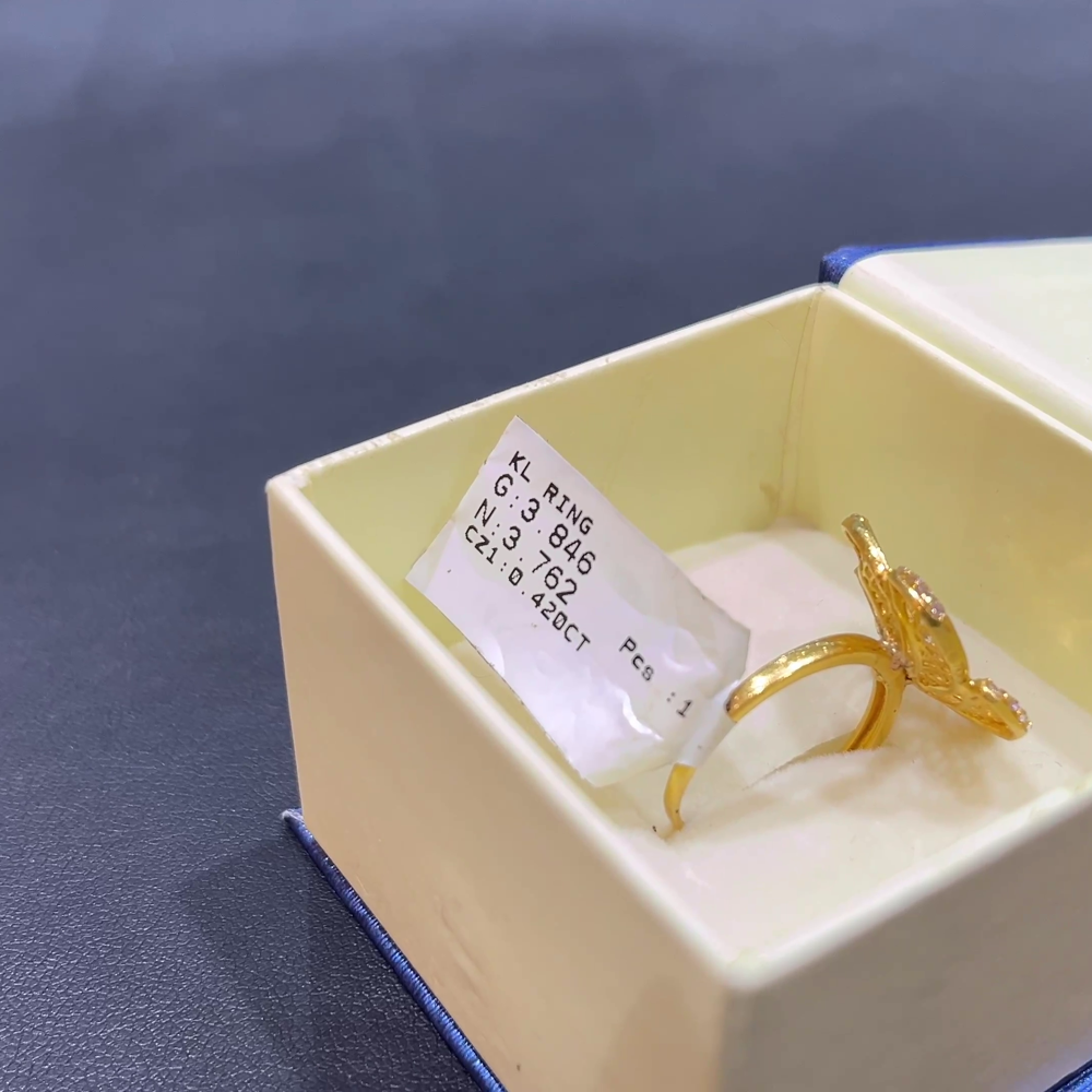 SOUTH INDIA 3.762gms Ring 22K Yellow Gold