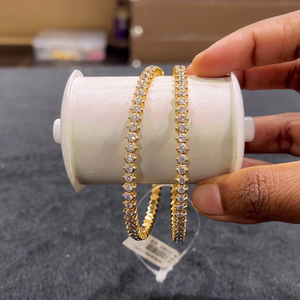 CHANDANA Brothers 38gms BANGLES 22K Yellow Gold