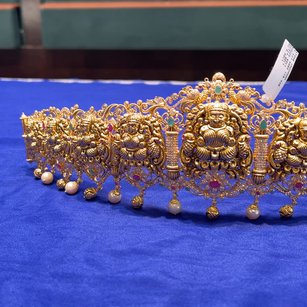 CMR 118.448gms VADDANAM 22K Nakshi