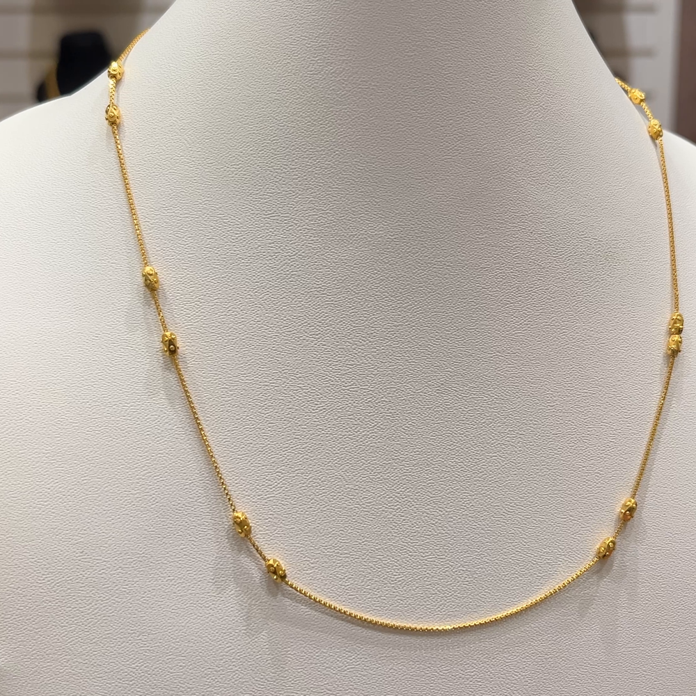 RS BROTHERS 5.224gms CHAINS 22K Yellow Gold