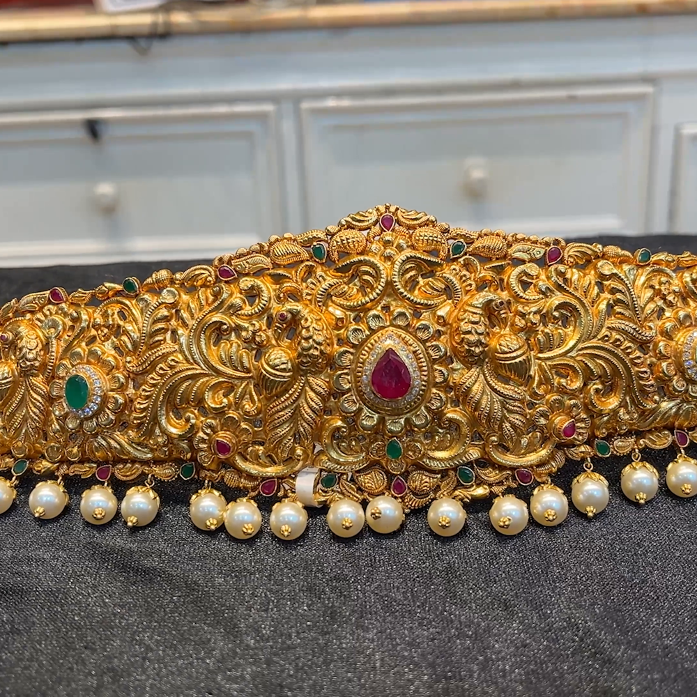 Malabar Gold Waist Belt 100 Grams Gold Vaddanam Designs Gold