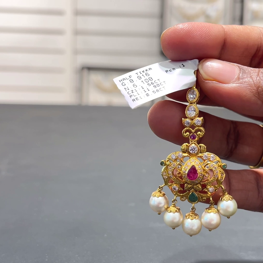 SOUTH INDIA 6.108gms Papitabilla 22K Yellow Gold