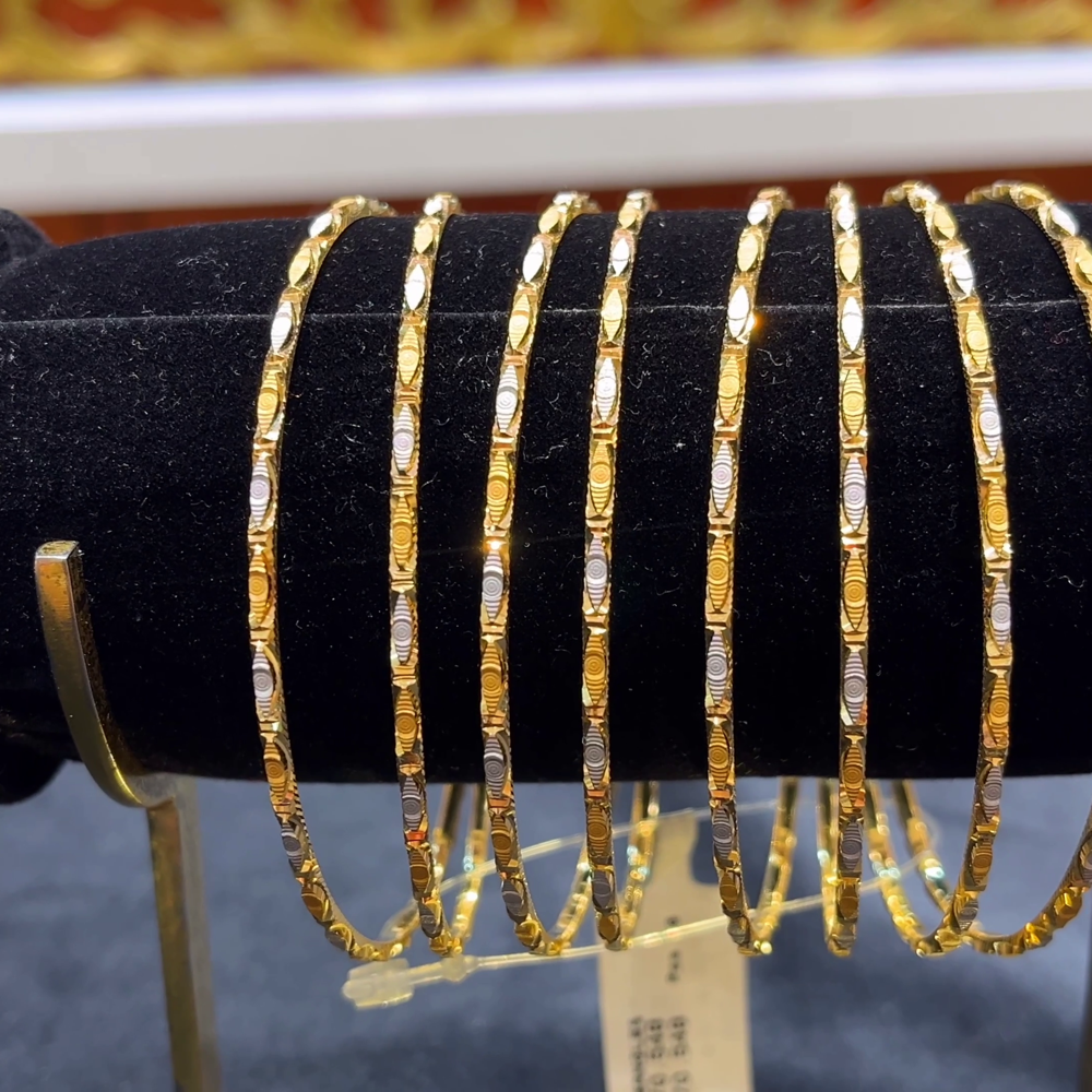 RS BROTHERS 70.548gms BANGLES 22K Yellow Gold