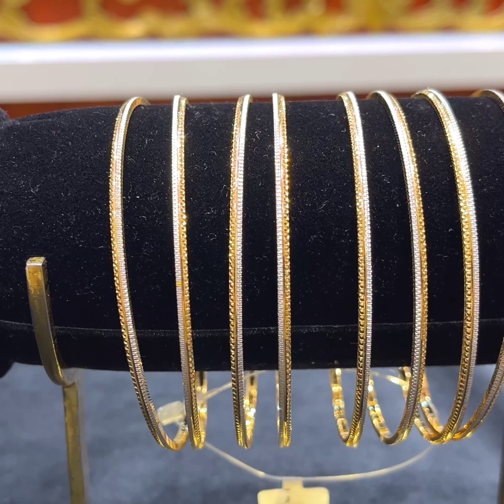 RS BROTHERS 70.408gms BANGLES 22K Yellow Gold