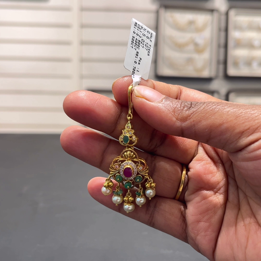 SOUTH INDIA 5.027gms Papitabilla 22K Yellow Gold