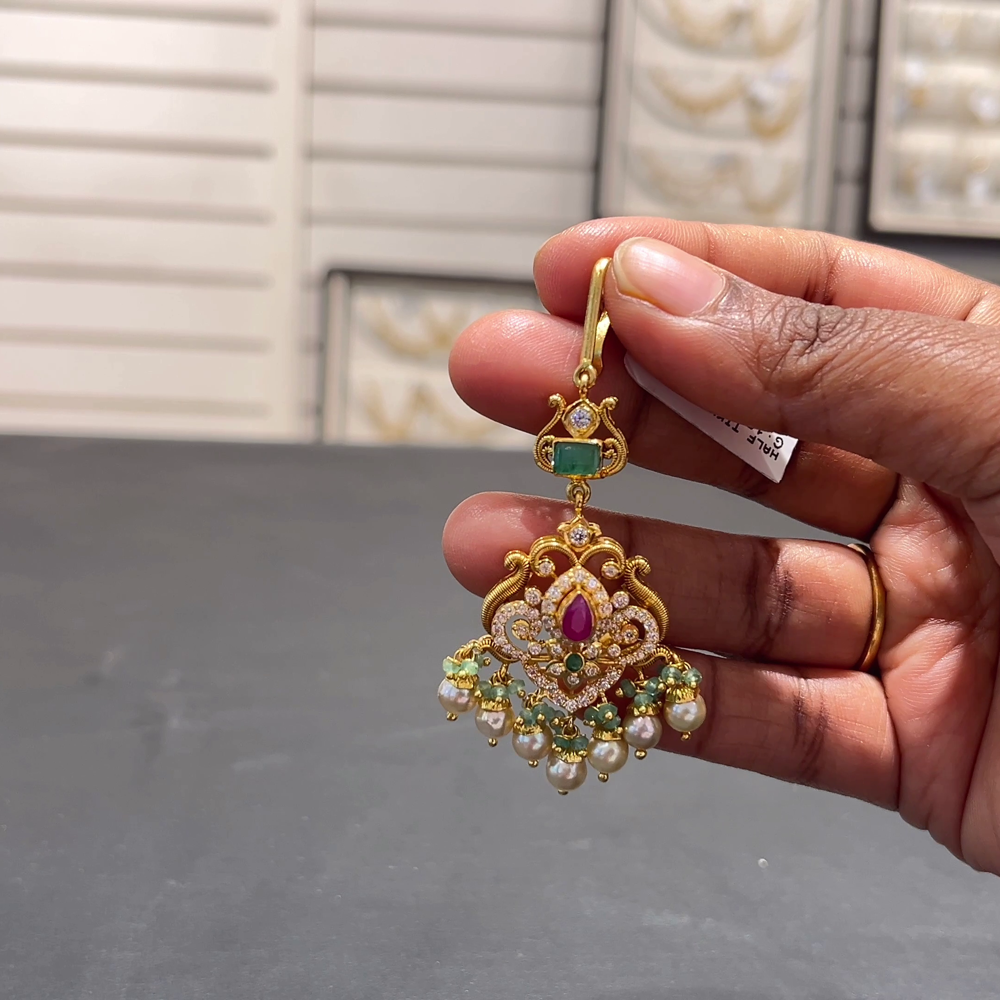 SOUTH INDIA 8.58gms Papitabilla 22K Yellow Gold