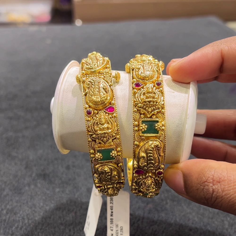 CHANDANA Brothers 40.238gms BANGLES 22K Yellow Gold