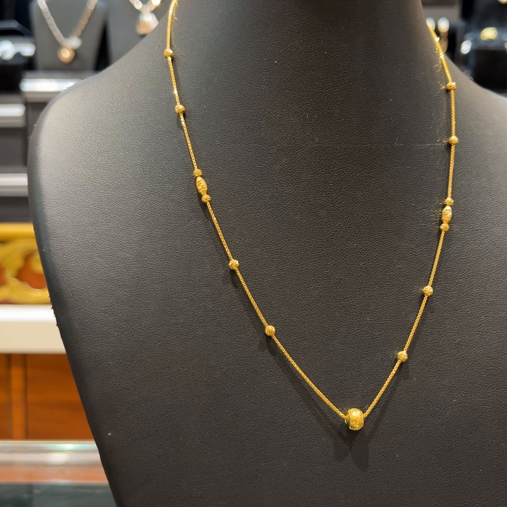 RS BROTHERS 5.358gms CHAINS 22K Yellow Gold