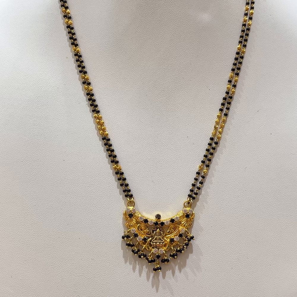 RS BROTHERS 13.264gms SHORT BLACK BEADS 22K Yellow Gold