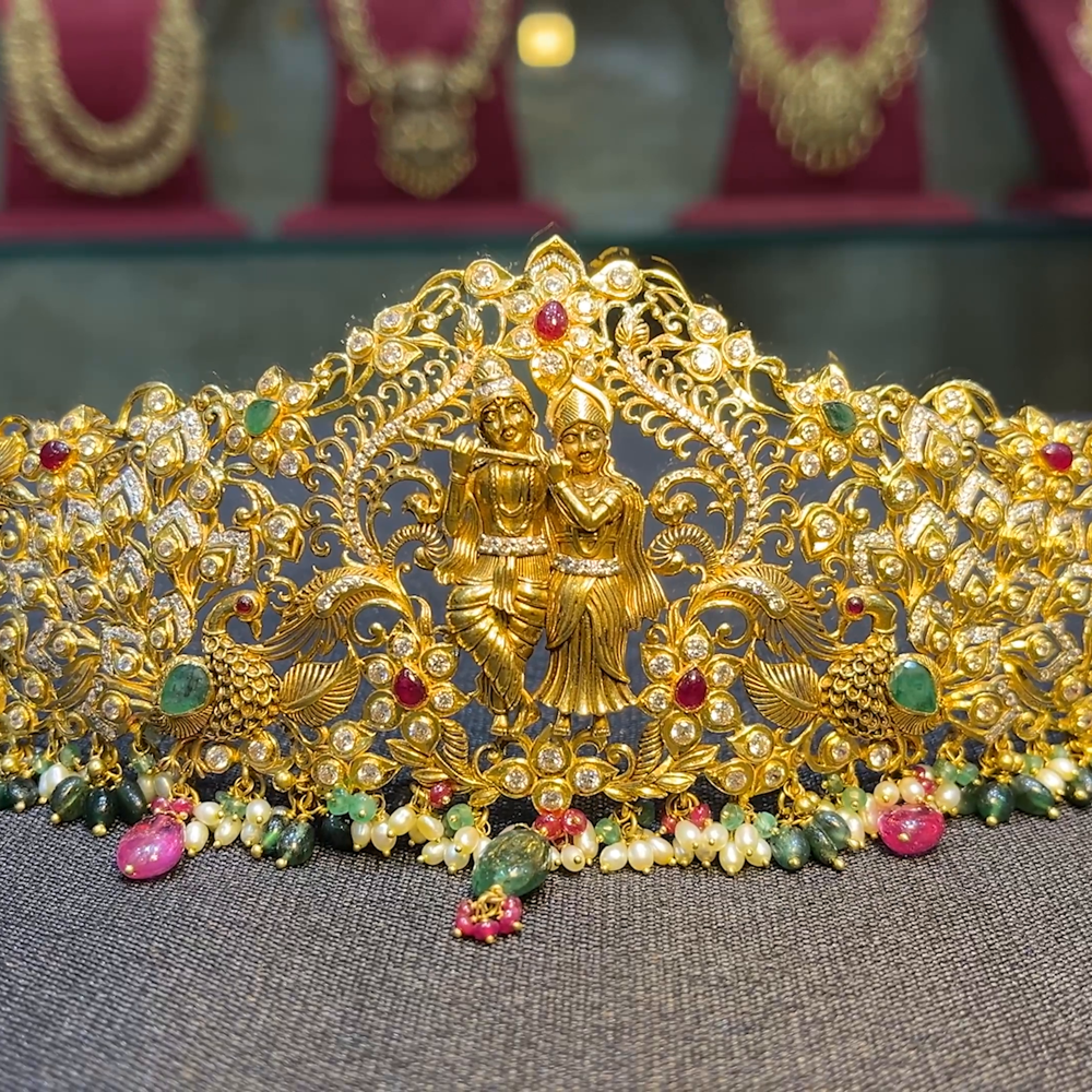 Jewellers Vaddanam In 120 Grams Vaddanam Gold Jewellery Vaddanam