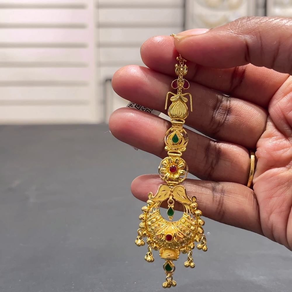 SOUTH INDIA 8.609gms Papitabilla 22K Yellow Gold