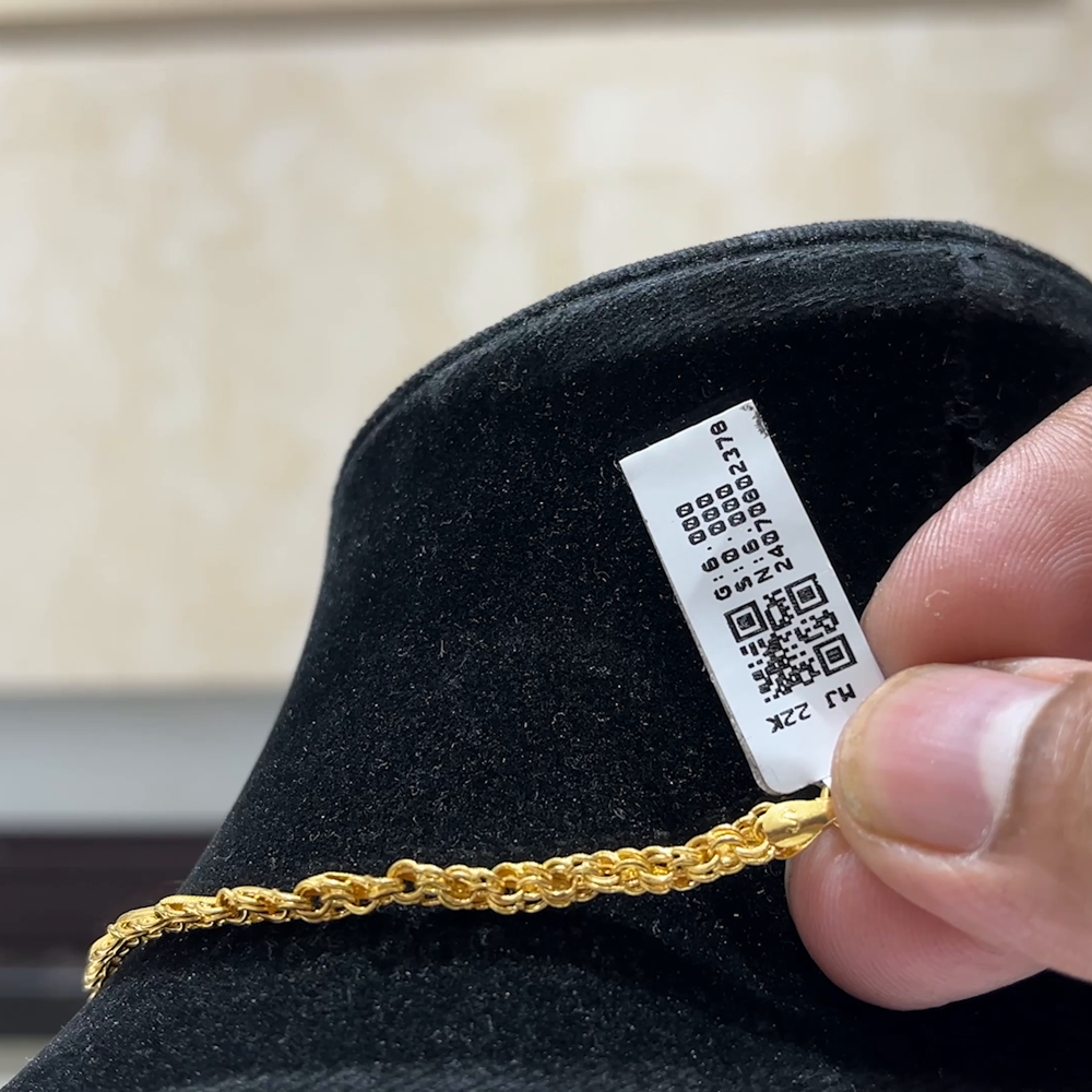 MUKUNDA JEWELLERS 6.0gms CHAINS 22K Yellow Gold