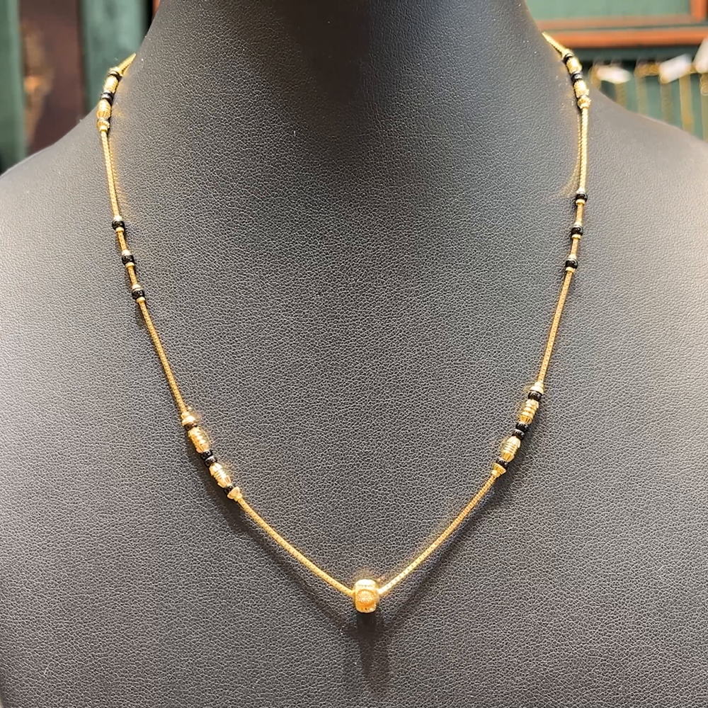 Black Beads Best Mangalya Chain Designs Gold Mangalsutra