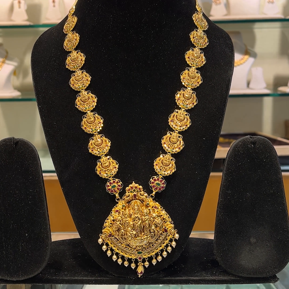 Tanishq Haram Designs Gold Haram Tanishq Long Necklace Design Gold