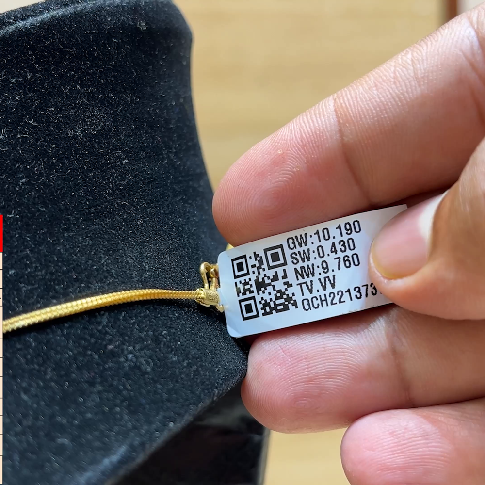 Chennai Shopping Mall 9.76gms CHAINS 22K Yellow Gold