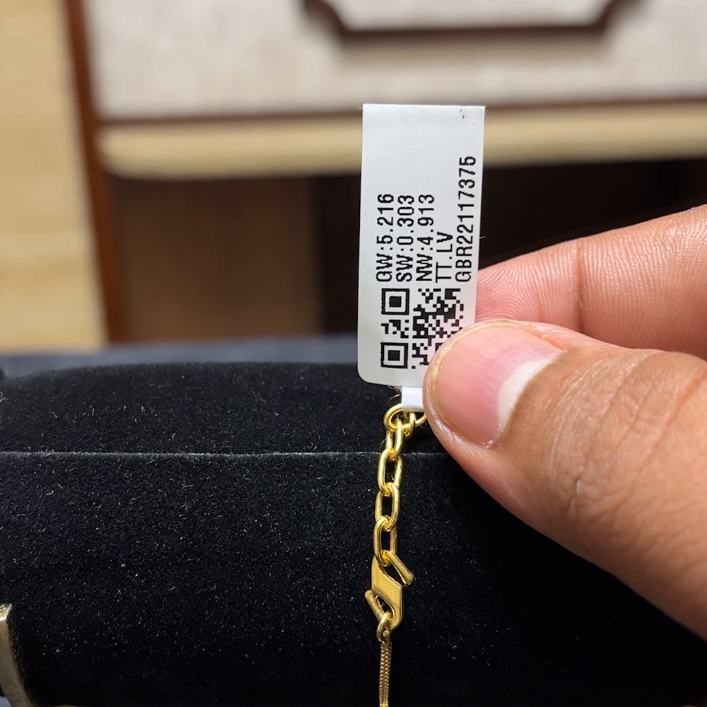 Chennai Shopping Mall 4.913gms Bracelets 22K Yellow Gold