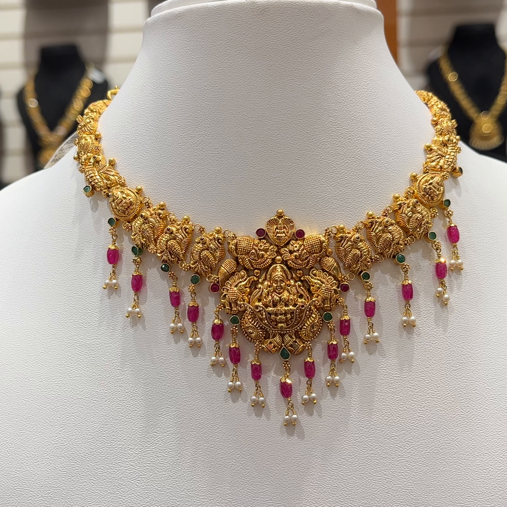 Necklace Designs Rs Brothers One Gram Gold Jewellery Gold Long