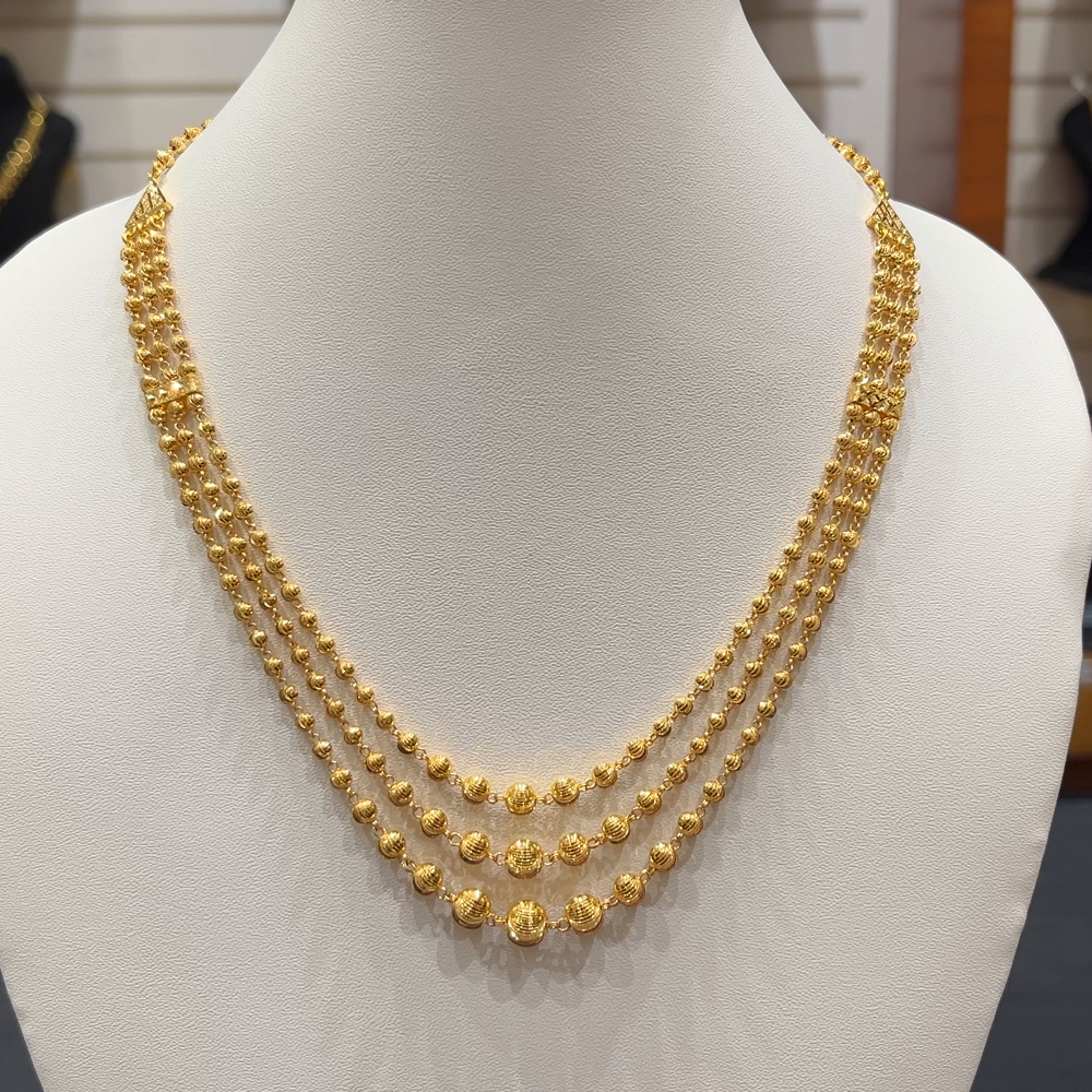 Gram Gold Mohan Mala Gold Png RS BROTHERS NECKLACE 22K