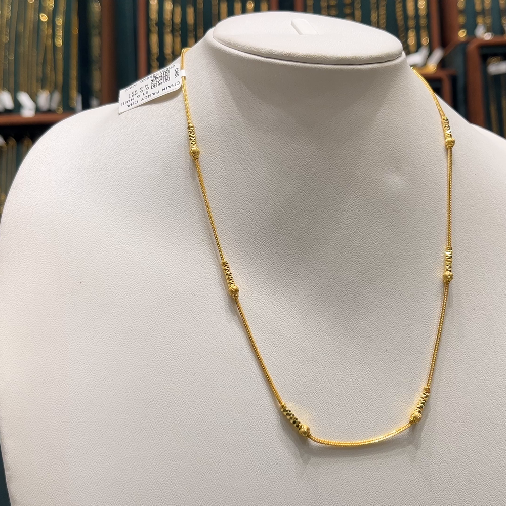CMR 6.981gms CHAINS 22K Nakshi