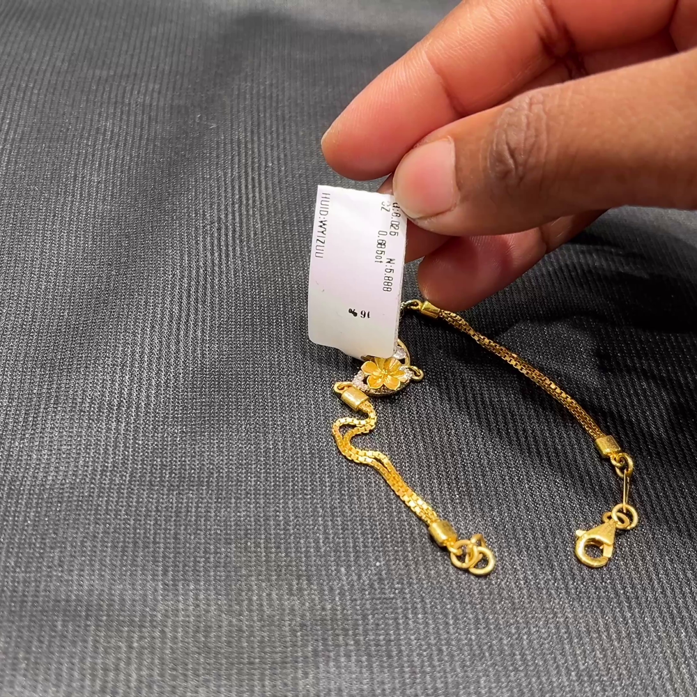 Anu Jewellers 5.888gms Bracelets 22K Yellow Gold