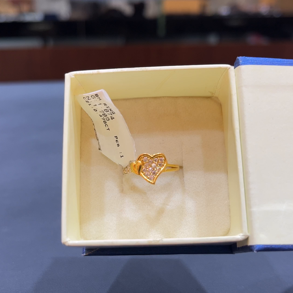 SOUTH INDIA 1.78gms Ring 22K Yellow Gold