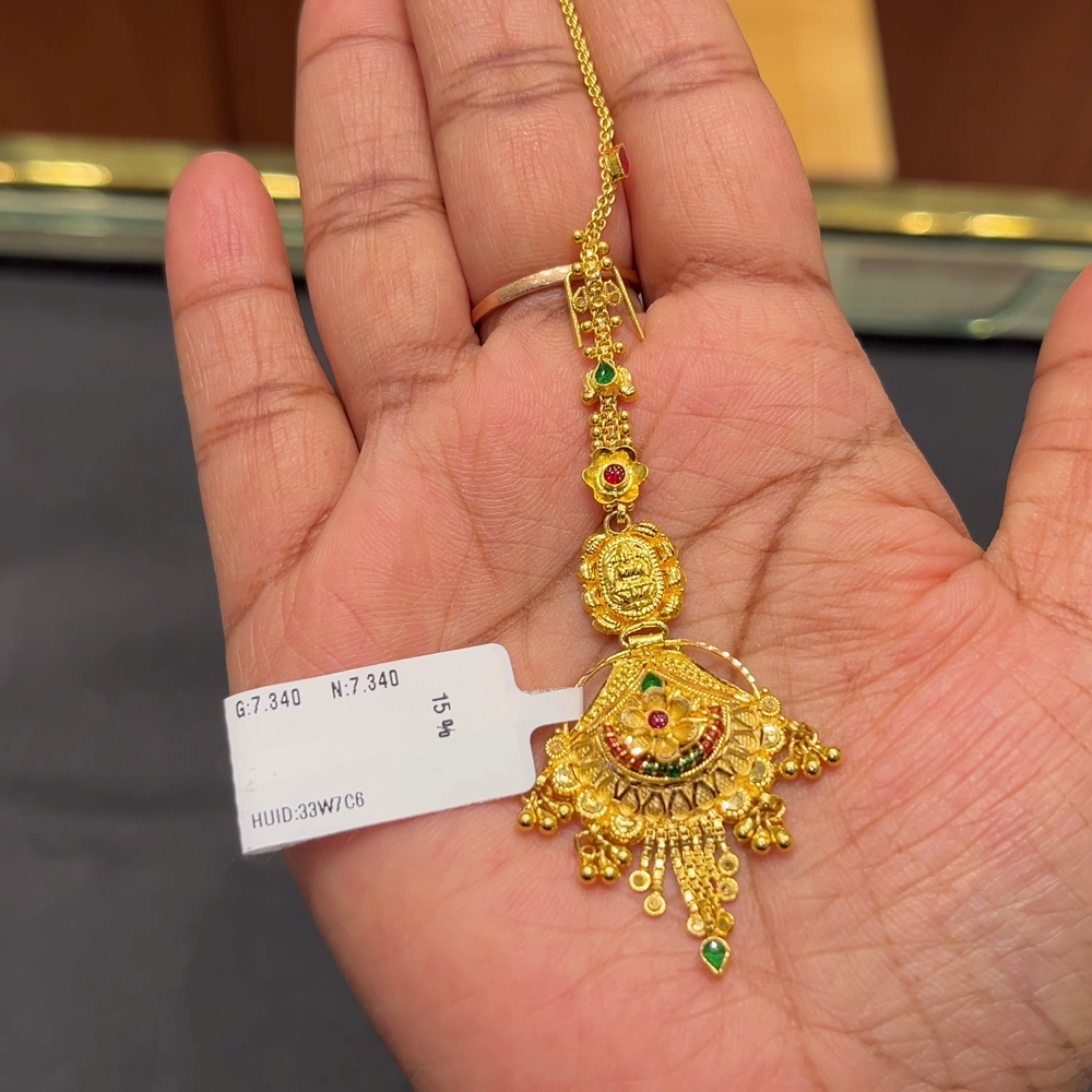 Anu Jewellers 7.34gms Papitabilla 22K Yellow Gold