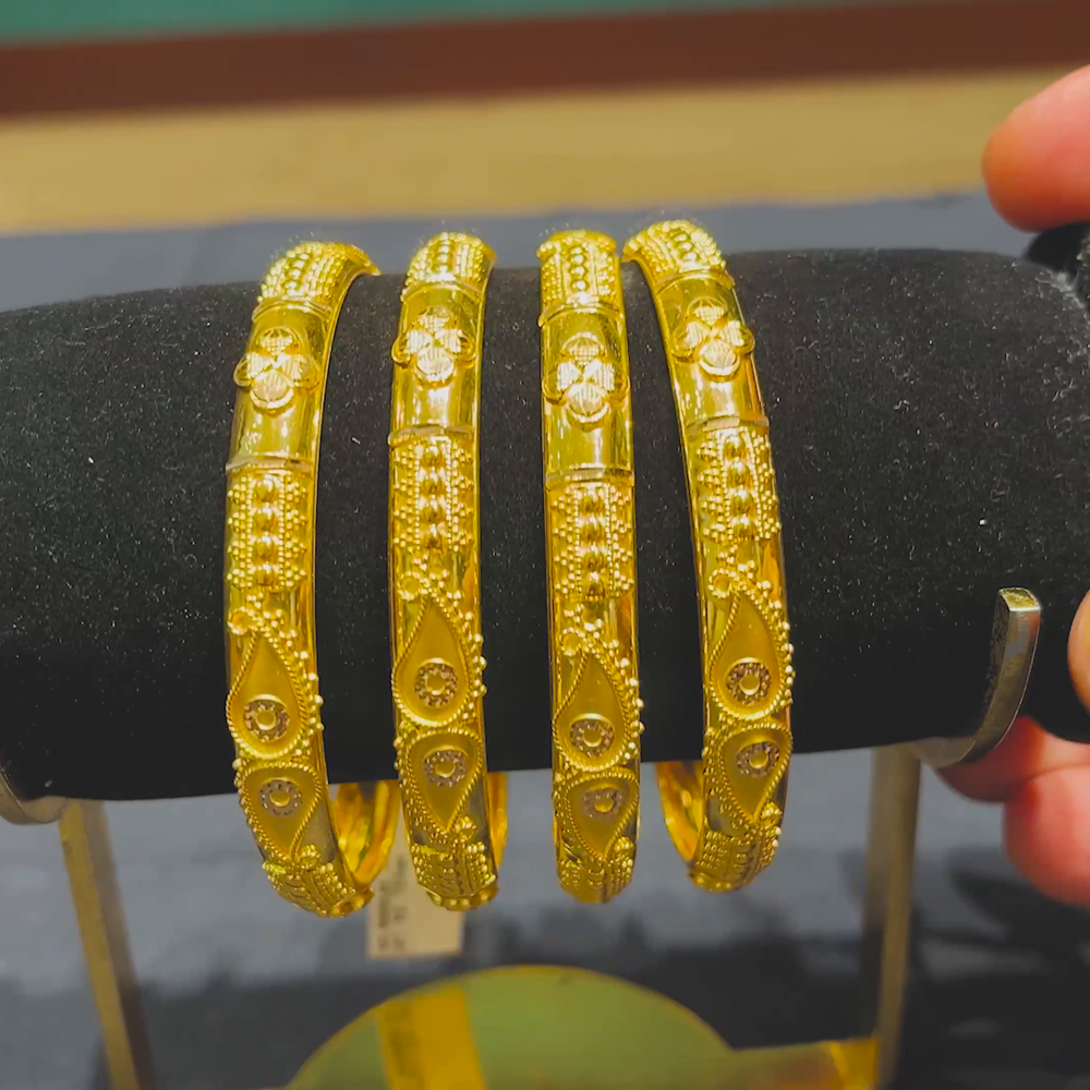 CMR 42.703gms BANGLES 22K Yellow Gold