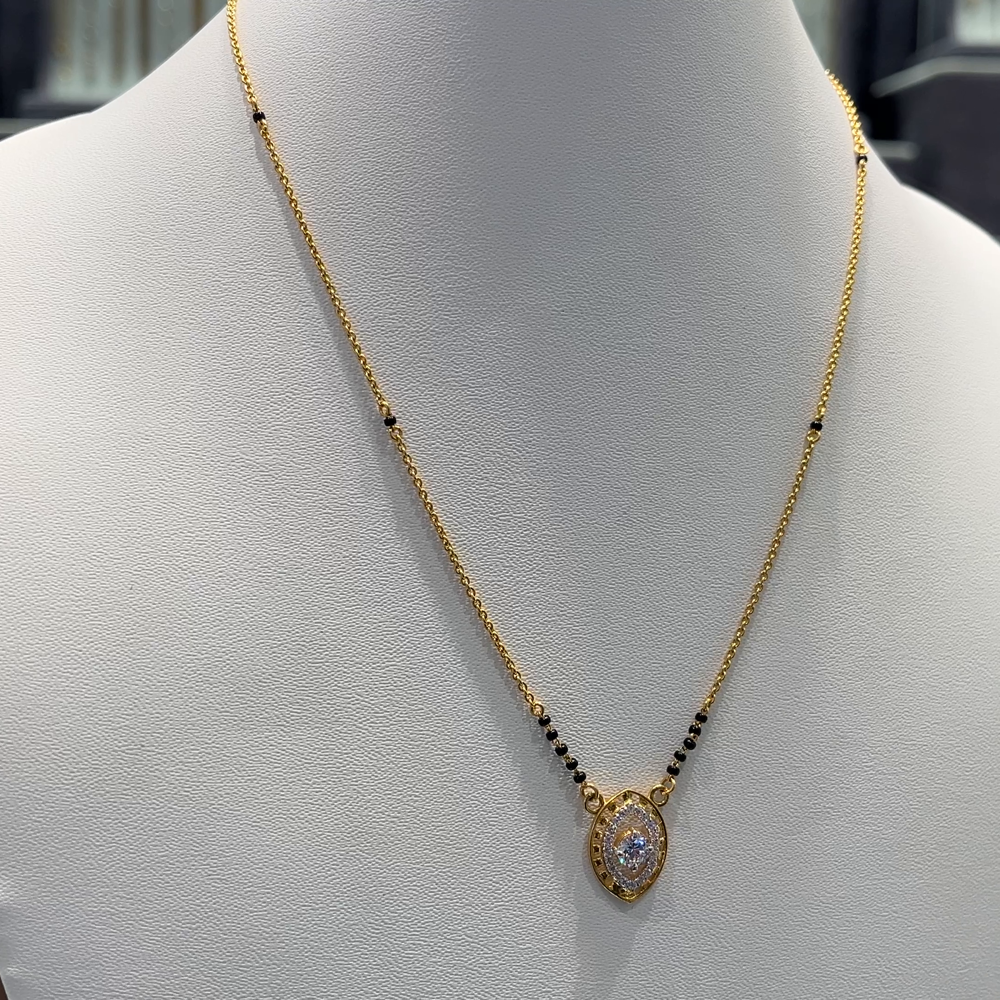 Anu Jewellers 5.24gms SHORT BLACK BEADS 22K Yellow Gold