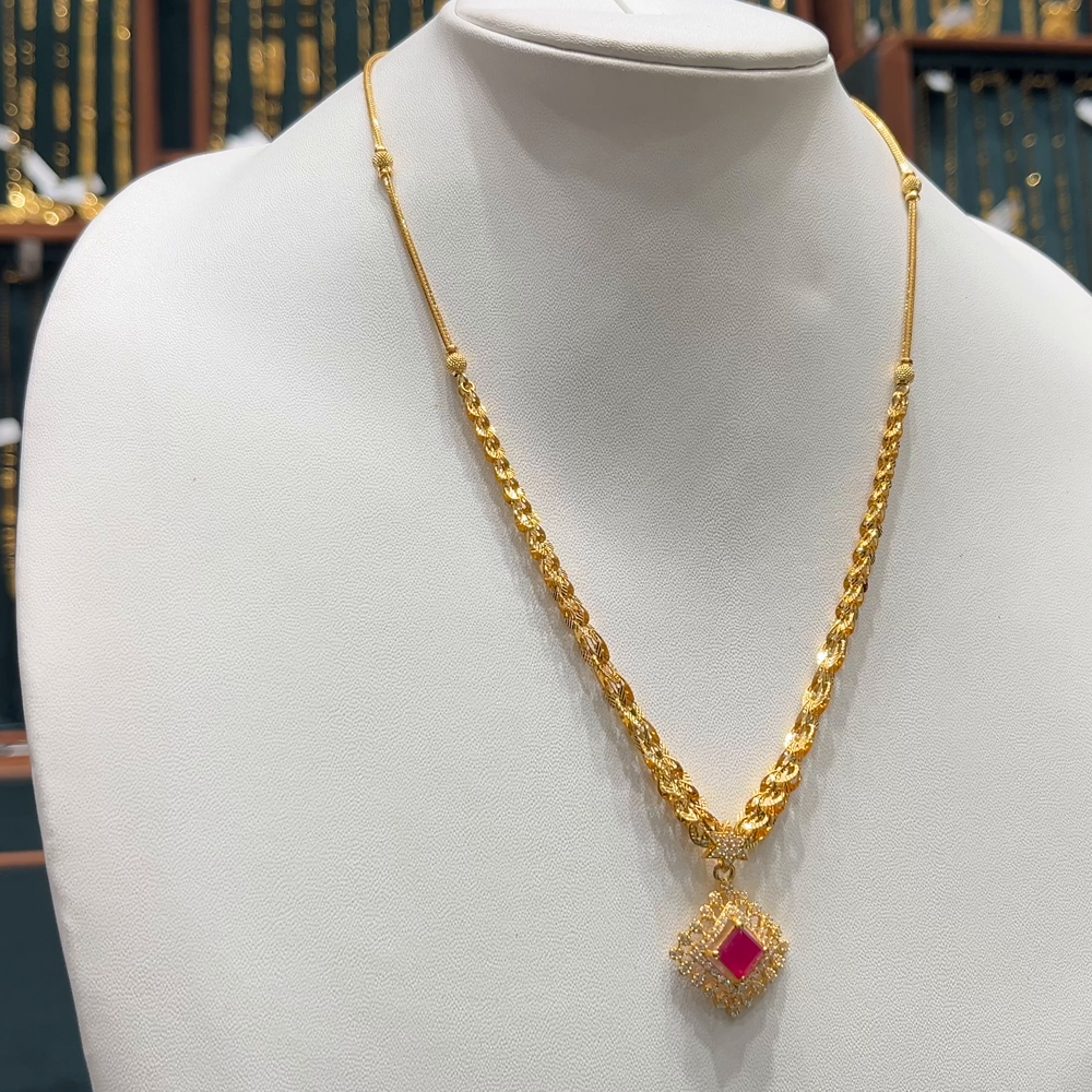 CMR 12.966gms CHAINS 22K Nakshi