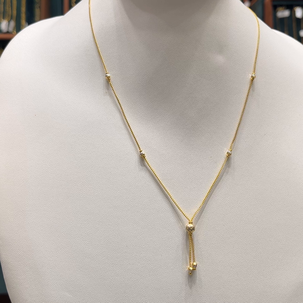 CMR 4.358gms CHAINS 22K Nakshi