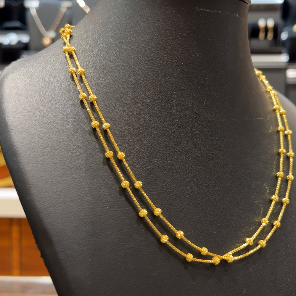 RS BROTHERS 14.41gms CHAINS 22K Yellow Gold