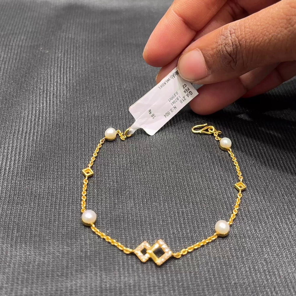Anu Jewellers 3.804gms Bracelets 22K Yellow Gold