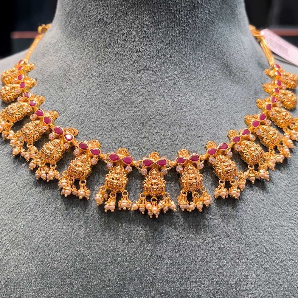 Gold Choker Necklace Joy Alukkas Gold Jewellery Gold Choker