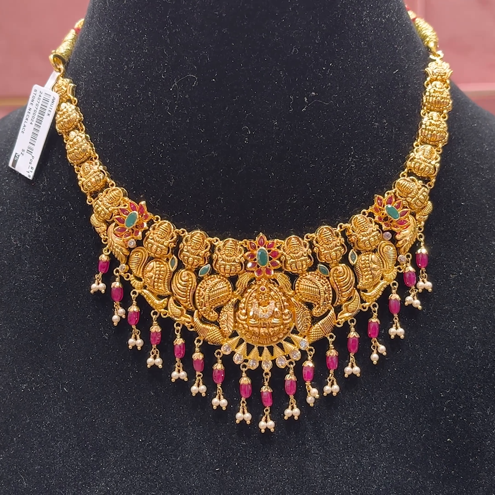 10 Gram Gold Necklace Design 10 Gram Gold Necklace Designs With