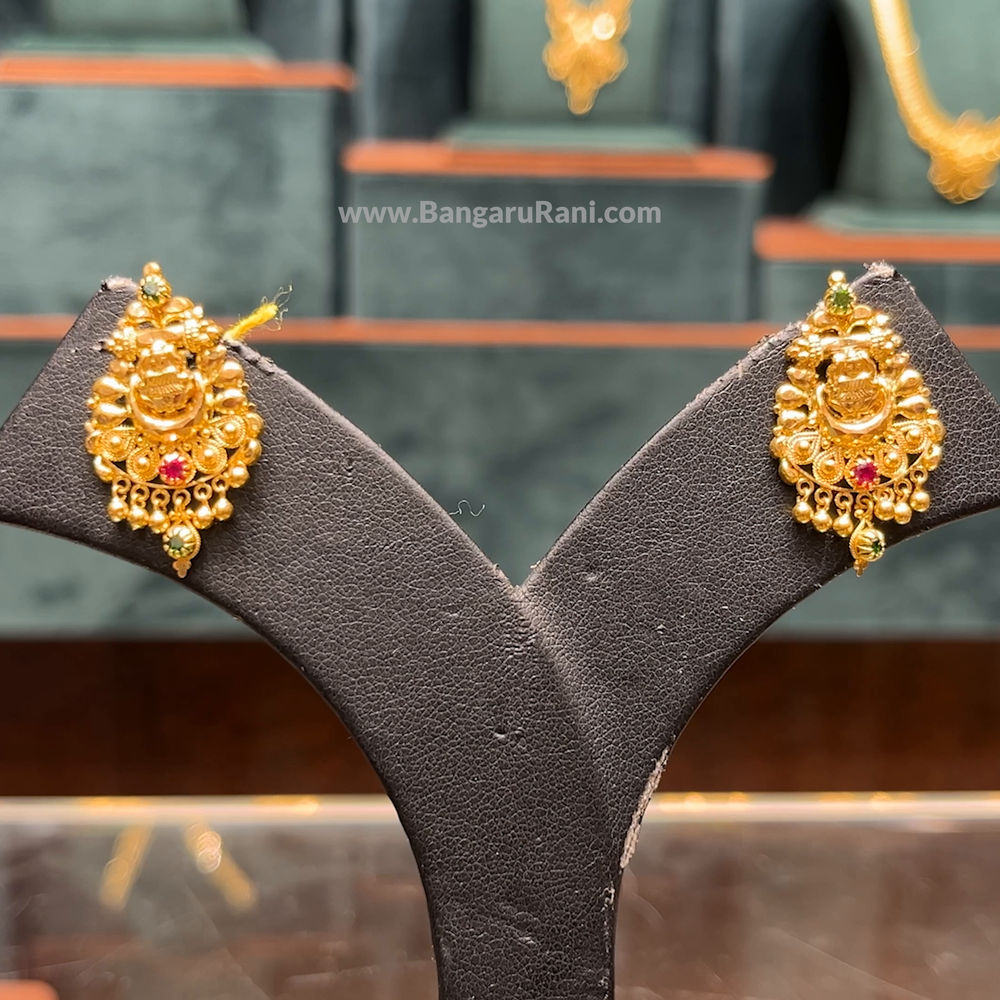 Lakshmi devi sales gold earrings