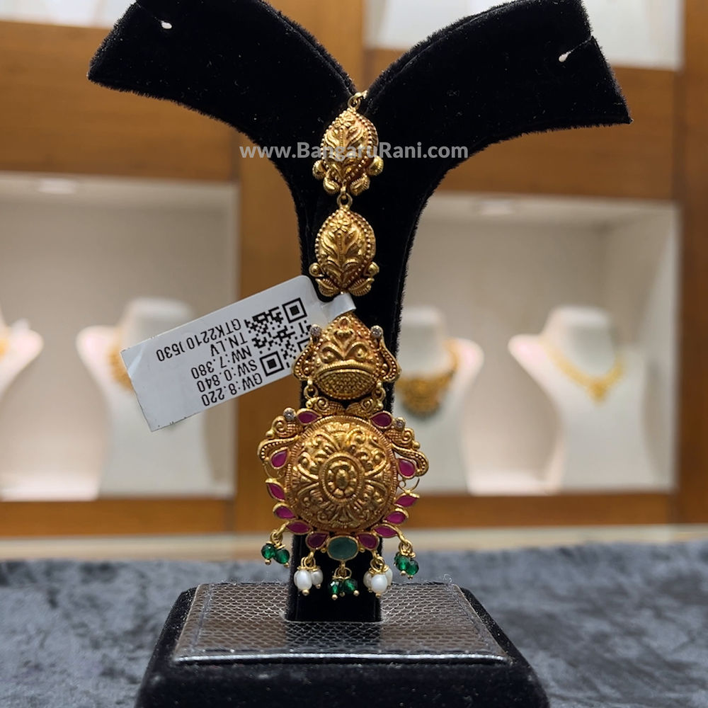 Chennai Shopping Mall 7.38gms Papitabilla 22K Nakshi